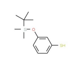 3-(tert-Butyldimethylsiloxy)thiophenol (CAS 216393-56-5) - chemical structure image