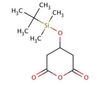 3-(tert-Butyldimethylsilyloxy)glutaric anhydride (CAS 91424-40-7) - chemical structure image
