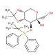 3-tert-Butyldiphenylsilyl-4,5-O-(1-methylethyldiene)-β-D-fructopyranose 的分子结构 3-tert-Butyldiphenylsilyl-4,5-O-(1-methylethyldiene)-β-D-fructopyranose - chemical structure image