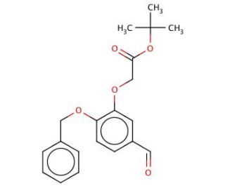 3 tert-Butyloxycarbonylmethyl oxo-4-benzyloxy-benzaldehyde - chemical structure image