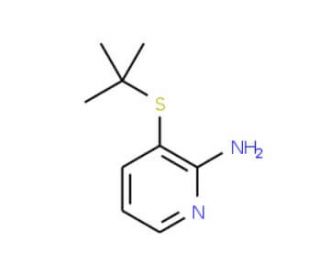 3-tert-Butylsulfanyl-pyridin-2-ylamine (CAS 551950-47-1) - chemical structure image