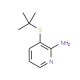 3-tert-Butylsulfanyl-pyridin-2-ylamine (CAS 551950-47-1) - chemical structure image