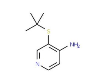 3-tert-Butylsulfanyl-pyridin-4-ylamine (CAS 782479-87-2) - chemical structure image
