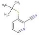 3-tert-Butylthio-2-cyanopyridine (CAS 178811-40-0) - chemical structure image