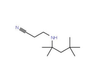 3-(tert-Octylamino)propionitrile (CAS 86375-28-2) - chemical structure image