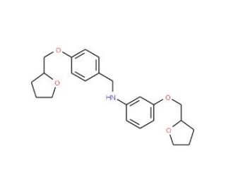3-(Tetrahydro-2-furanylmethoxy)-N-[4-(tetrahydro-2-furanylmethoxy)benzyl]aniline - chemical structure image