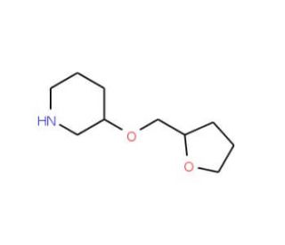 3-(Tetrahydro-2-furanylmethoxy)piperidine - chemical structure image