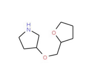 3-(Tetrahydro-2-furanylmethoxy)pyrrolidine - chemical structure image
