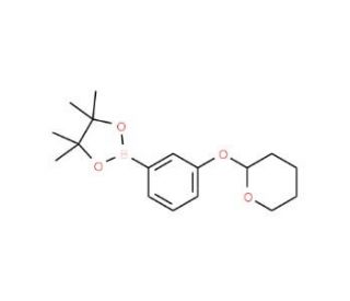 3-(Tetrahydro-2H-pyran-2-yloxy)phenylboronic acid pinacol ester (CAS 850568-69-3) - chemical structure image