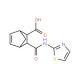 3-(Thiazol-2-ylcarbamoyl)-bicyclo[2.2.1]hept-5-ene-2-carboxylic acid (CAS 320784-65-4) - chemical structure image