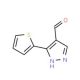 3-thien-2-yl-1H-pyrazole-4-carbaldehyde (CAS 26033-27-2) - chemical structure image