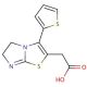 (3-thien-2-yl-5,6-dihydroimidazo[2,1-b][1,3]thiazol-2-yl)acetic acid - chemical structure image