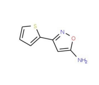 3-thien-2-ylisoxazol-5-amine (CAS 35113-40-7) - chemical structure image