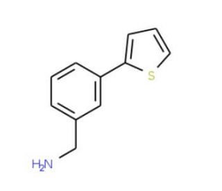 (3-Thien-2-ylphenyl)methylamine (CAS 859850-86-5) - chemical structure image