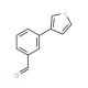 3-(Thien-3-yl)benzaldehyde (CAS 129746-42-5) - chemical structure image