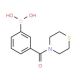 3-(Thiomorpholin-4-ylcarbonyl)benzeneboronic acid (CAS 850567-37-2) - chemical structure image