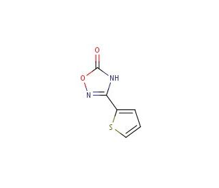 3-(thiophen-2-yl)-4,5-dihydro-1,2,4-oxadiazol-5-one - chemical structure image