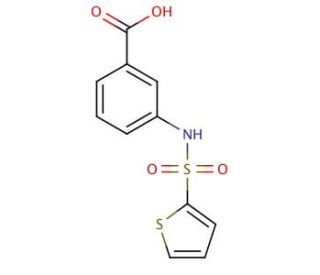 3-(thiophene-2-sulfonamido)benzoic acid - chemical structure image