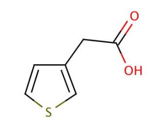 3-Thiopheneacetic acid (CAS 6964-21-2) - chemical structure image