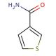 3-Thiophenecarboxamide (CAS 51460-47-0) - chemical structure image