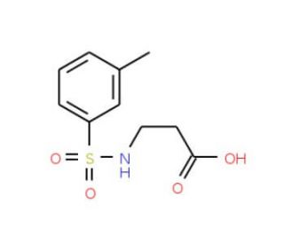 3-(Toluene-3-sulfonylamino)-propionic acid - chemical structure image