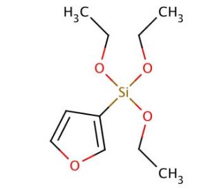 3-(Triethoxysilyl)furan (CAS 75905-12-3) - chemical structure image