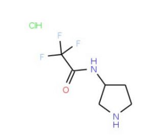 3-(Trifluoroacetamido)pyrrolidine hydrochloride (CAS 84424-06-6) - chemical structure image