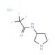 3-(Trifluoroacetamido)pyrrolidine hydrochloride (CAS 84424-06-6) - chemical structure image