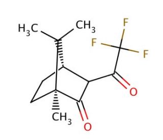 (&minus;)-3-(Trifluoroacetyl)camphor (CAS 207742-84-5) - chemical structure image