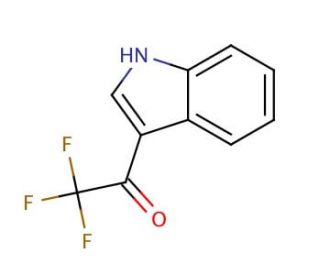 3-(Trifluoroacetyl)indole (CAS 14618-45-2) - chemical structure image