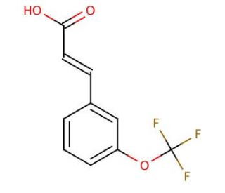3-(Trifluoromethoxy)cinnamic acid (CAS 168833-80-5) - chemical structure image