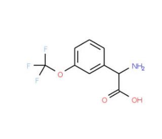 3-(Trifluoromethoxy)-DL-phenylglycine (CAS 261952-23-2) - chemical structure image