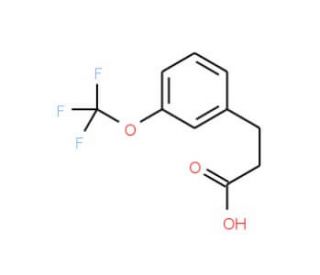 3-(Trifluoromethoxy)hydrocinnamic acid (CAS 168833-77-0) - chemical structure image