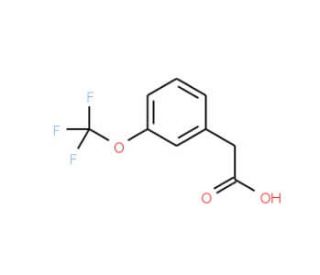 3-(Trifluoromethoxy)phenylacetic acid (CAS 203302-97-0) - chemical structure image