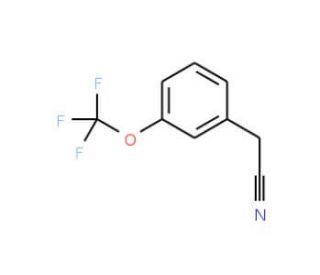 3-(Trifluoromethoxy)phenylacetonitrile (CAS 108307-56-8) - chemical structure image