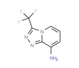 3-(Trifluoromethyl)[1,2,4]triazolo[4,3-a]pyridin-8-amine (CAS 338982-42-6) - chemical structure image