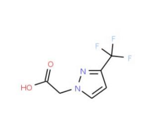 [3-(trifluoromethyl)-1H-pyrazol-1-yl]acetic acid (CAS 926241-24-9) - chemical structure image