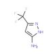 3-(Trifluoromethyl)-1H-pyrazol-5-amine (CAS 852443-61-9) - chemical structure image