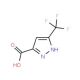 3-(trifluoromethyl)-1H-pyrazole-5-carboxylic acid (CAS 129768-28-1) - chemical structure image