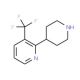 3-Trifluoromethyl-1′,2′,3′,4′,5′,6′-hexahydro-[2,4′]bipyridinyl - chemical structure image