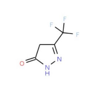 3-(Trifluoromethyl)-2-pyrazolin-5-one (CAS 401-73-0) - chemical structure image