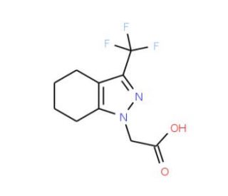 (3-Trifluoromethyl-4,5,6,7-tetrahydro-indazol-1-yl)-acetic acid (CAS 333309-21-0) - chemical structure image
