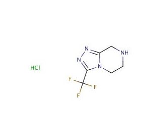 3-(Trifluoromethyl)-5,6,7,8-tetrahydro-[1,2,4]triazolo[4,3-a]pyrazine Hydrochloride (CAS 762240-92-6) - chemical structure i