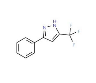 3-(Trifluoromethyl)-5-phenyl-1H-pyrazole (CAS 4027-54-7) - chemical structure image
