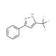 3-(Trifluoromethyl)-5-phenyl-1H-pyrazole (CAS 4027-54-7) - chemical structure image