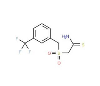 [3-(Trifluoromethyl)benzylsulphonyl]thioacetamide (CAS 175276-83-2) - chemical structure image