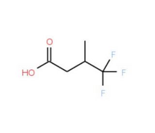 3-(Trifluoromethyl)butyric acid (CAS 348-75-4) - chemical structure image