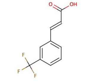 3-(Trifluoromethyl)cinnamic Acid (CAS 779-89-5) - chemical structure image