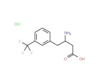3-Trifluoromethyl-L-beta-homophenylalanine hydrochloride (CAS 270065-76-4) - chemical structure image