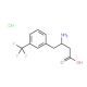 3-Trifluoromethyl-L-beta-homophenylalanine hydrochloride (CAS 270065-76-4) - chemical structure image